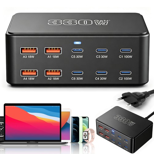 10fach usb ladegerät hub - ladegerät,
