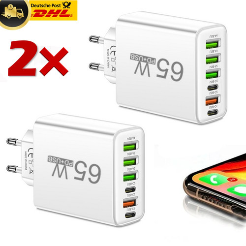 2stück schnellladegerät 65w - schnellladegerät,