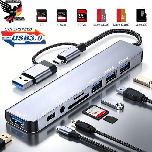 Usb hub verteiler splitter - usb, 3.0