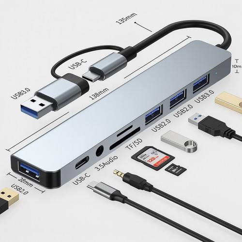 Usb hub verteiler splitter - usb,